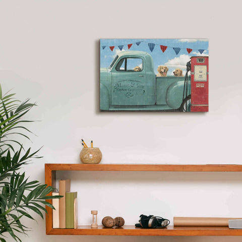 Image of Epic Art 'Lets Go for a Ride II' by James Wiens, Canvas Wall Art,18 x 12