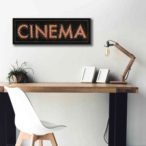 Image of Epic Art 'Cinema Marquee' by James Wiens, Canvas Wall Art,36 x 12