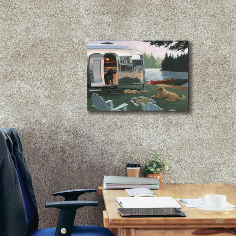 Image of Epic Art 'Canine Camp' by James Wiens, Canvas Wall Art,24 x 20
