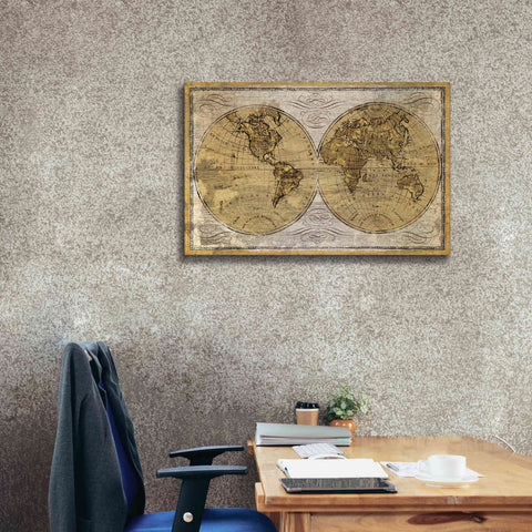 Image of Epic Art 'Worldwide I' by James Wiens, Canvas Wall Art,40 x 26