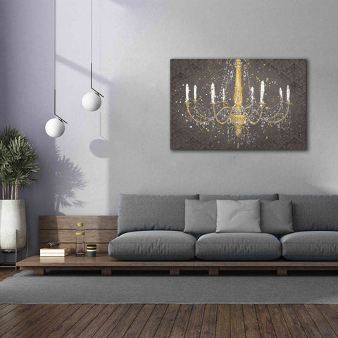Image of Epic Art 'Grand Chandelier Gray' by James Wiens, Canvas Wall Art,60 x 40