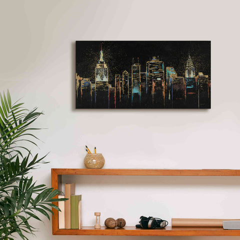 Image of Epic Art 'Cityscape' by James Wiens, Canvas Wall Art,24 x 12