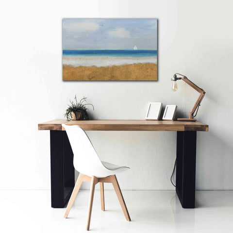 Image of Epic Art 'Beach Horizon' by James Wiens, Canvas Wall Art,40 x 26