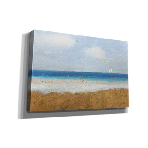 Image of Epic Art 'Beach Horizon' by James Wiens, Canvas Wall Art,18x12x1.1x0,26x18x1.1x0,40x26x1.74x0,60x40x1.74x0