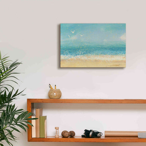 Image of Epic Art 'Splatter Beach I' by James Wiens, Canvas Wall Art,18 x 12
