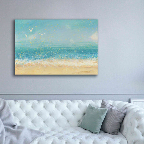 Image of Epic Art 'Splatter Beach I' by James Wiens, Canvas Wall Art,60 x 40