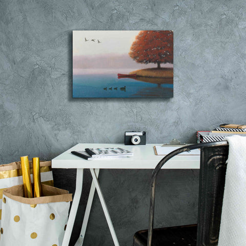 Image of Epic Art 'Early in the Morning' by James Wiens, Canvas Wall Art,18 x 12