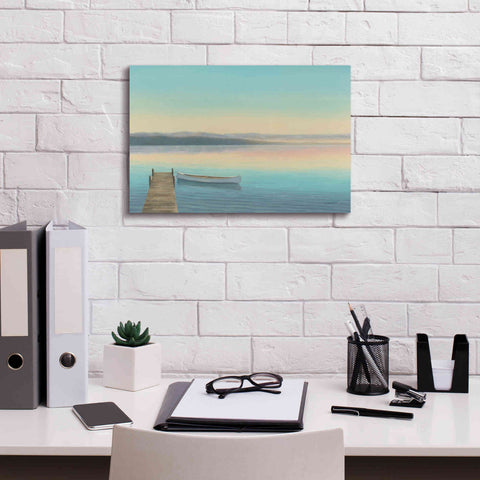 Image of Epic Art 'Zen Canoe I' by James Wiens, Canvas Wall Art,18 x 12