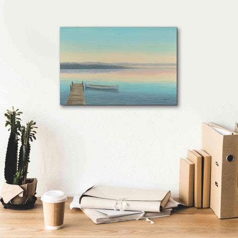 Image of Epic Art 'Zen Canoe I' by James Wiens, Canvas Wall Art,18 x 12