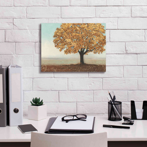 Image of Epic Art 'Gold Reflections I' by James Wiens, Canvas Wall Art,16 x 12