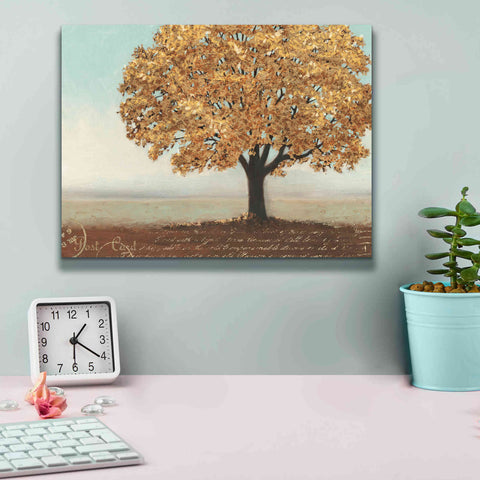 Image of Epic Art 'Gold Reflections I' by James Wiens, Canvas Wall Art,16 x 12