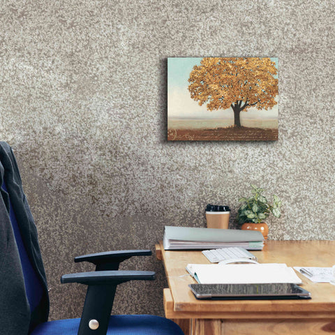 Image of Epic Art 'Gold Reflections I' by James Wiens, Canvas Wall Art,16 x 12