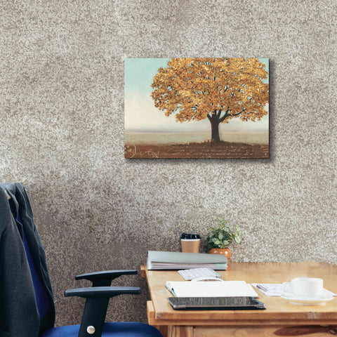 Image of Epic Art 'Gold Reflections I' by James Wiens, Canvas Wall Art,26 x 18