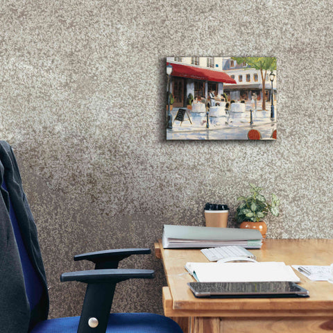 Image of Epic Art 'Relaxing at the Cafe I' by James Wiens, Canvas Wall Art,16 x 12