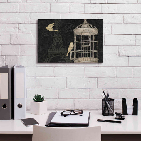 Image of Epic Art 'Via Paris I' by James Wiens, Canvas Wall Art,18 x 12