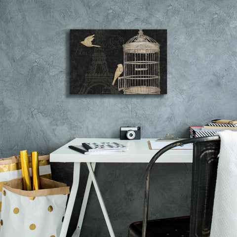 Image of Epic Art 'Via Paris I' by James Wiens, Canvas Wall Art,18 x 12