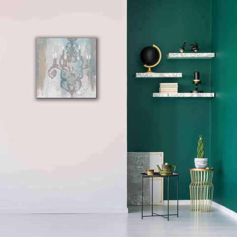 Image of Epic Art 'Candelabra Teal II' by James Wiens, Canvas Wall Art,26 x 26