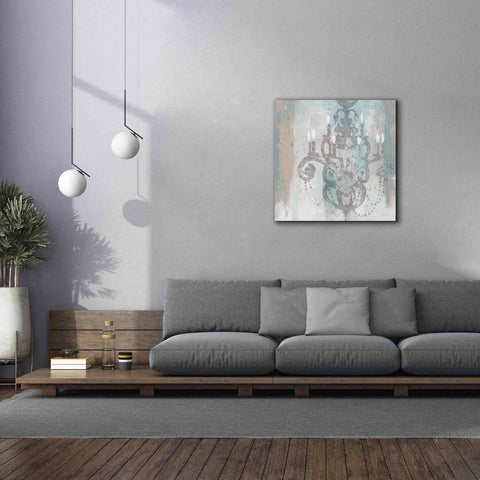 Image of Epic Art 'Candelabra Teal II' by James Wiens, Canvas Wall Art,37 x 37