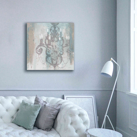 Image of Epic Art 'Candelabra Teal II' by James Wiens, Canvas Wall Art,37 x 37