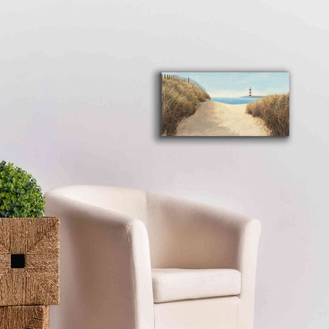 Image of Epic Art 'Beach Path Panel I' by James Wiens, Canvas Wall Art,24 x 12