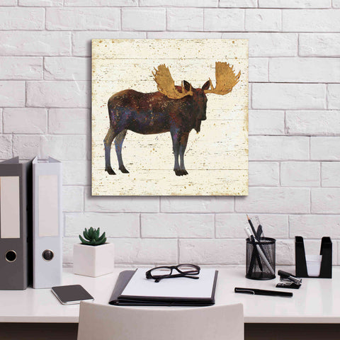 Image of Epic Art 'Golden Nature I' by James Wiens, Canvas Wall Art,18 x 18