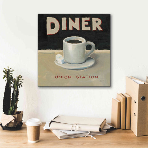 Image of Epic Art 'Coffee Spot II' by James Wiens, Canvas Wall Art,18 x 18