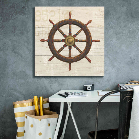 Image of Epic Art 'Nautique V' by James Wiens, Canvas Wall Art,26 x 26