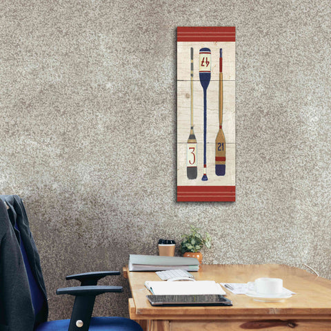 Image of Epic Art 'Nautique X' by James Wiens, Canvas Wall Art,12 x 36