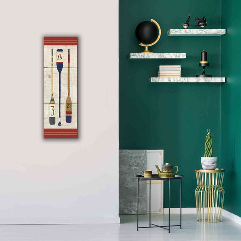 Image of Epic Art 'Nautique X' by James Wiens, Canvas Wall Art,12 x 36