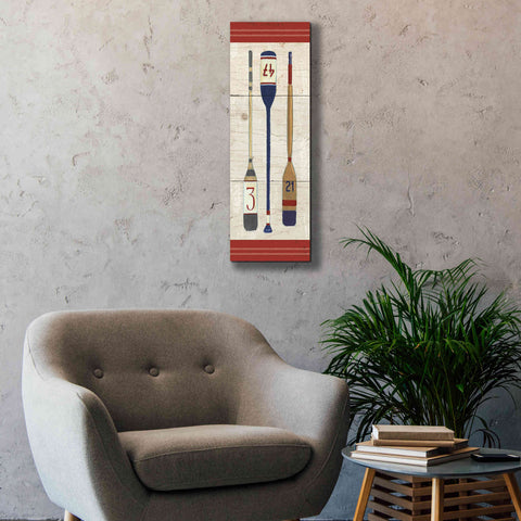 Image of Epic Art 'Nautique X' by James Wiens, Canvas Wall Art,12 x 36