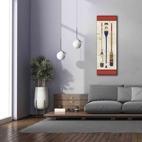 Image of Epic Art 'Nautique X' by James Wiens, Canvas Wall Art,20 x 60