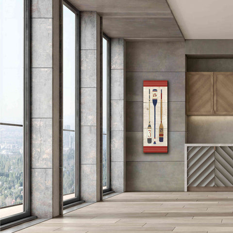 Image of Epic Art 'Nautique X' by James Wiens, Canvas Wall Art,20 x 60