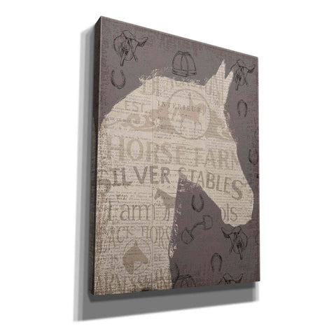 Image of Epic Art 'Equine II' by James Wiens, Canvas Wall Art,12x16x1.1x0,20x24x1.1x0,26x30x1.74x0,40x54x1.74x0