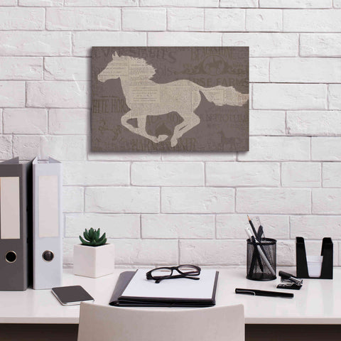 Image of Epic Art 'Equine I' by James Wiens, Canvas Wall Art,18 x 12