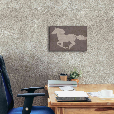 Image of Epic Art 'Equine I' by James Wiens, Canvas Wall Art,18 x 12