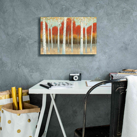 Image of 'Fall Promenade I' by James Wiens, Canvas Wall Art,18 x 12