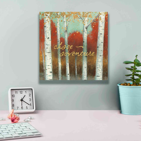 Image of 'Fall Promenade II' by James Wiens, Canvas Wall Art,12 x 12