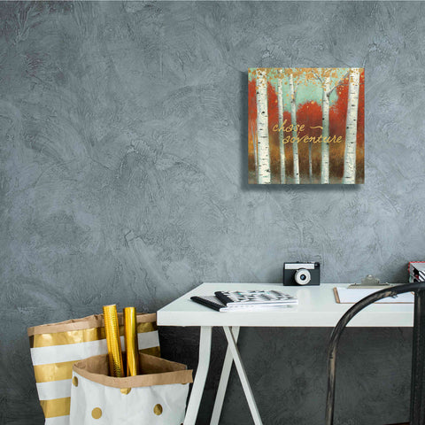 Image of 'Fall Promenade II' by James Wiens, Canvas Wall Art,12 x 12