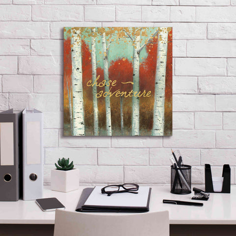 Image of 'Fall Promenade II' by James Wiens, Canvas Wall Art,18 x 18