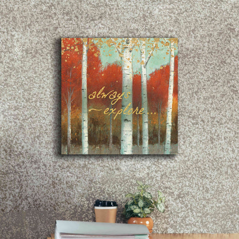 Image of 'Fall Promenade III' by James Wiens, Canvas Wall Art,18 x 18