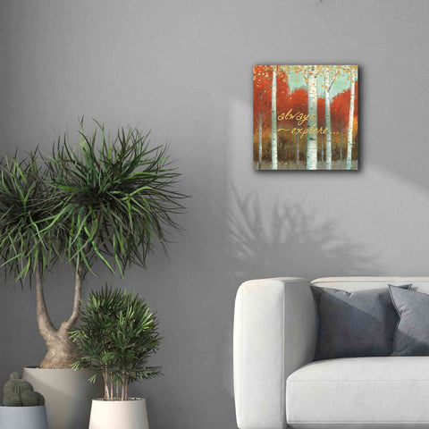 Image of 'Fall Promenade III' by James Wiens, Canvas Wall Art,18 x 18