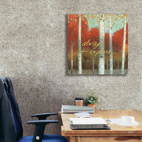 Image of 'Fall Promenade III' by James Wiens, Canvas Wall Art,26 x 26