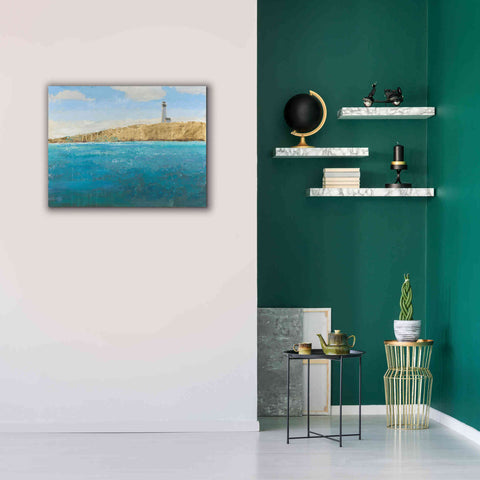 Image of 'Lighthouse Seascape II' by James Wiens, Canvas Wall Art,34 x 26