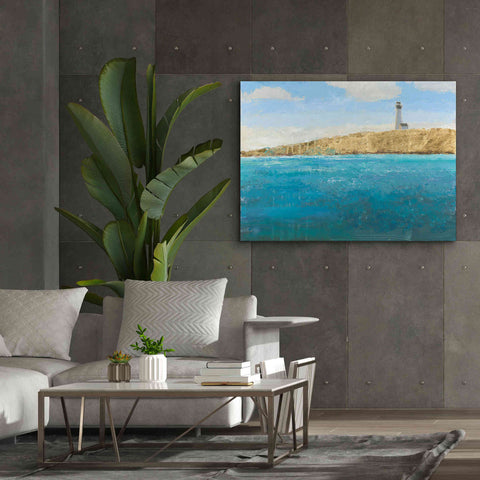Image of 'Lighthouse Seascape II' by James Wiens, Canvas Wall Art,54 x 40