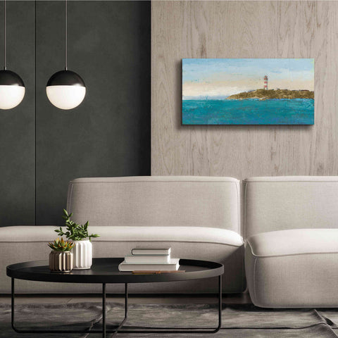 Image of 'Lighthouse Seascape I' by James Wiens, Canvas Wall Art,40 x 20