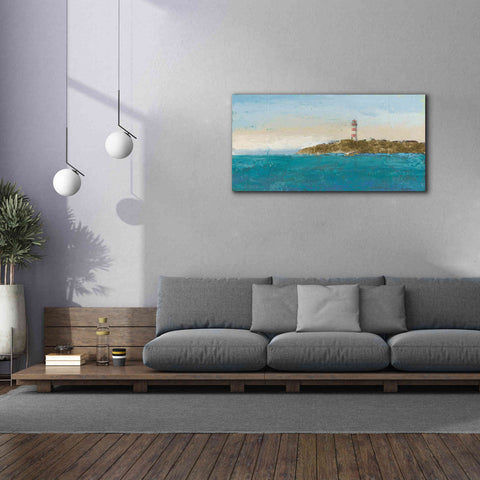 Image of 'Lighthouse Seascape I' by James Wiens, Canvas Wall Art,60 x 30