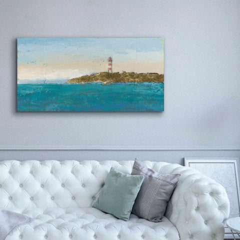 Image of 'Lighthouse Seascape I' by James Wiens, Canvas Wall Art,60 x 30