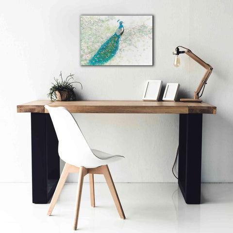 Image of 'Spring Peacock I' by James Wiens, Canvas Wall Art,26 x 18