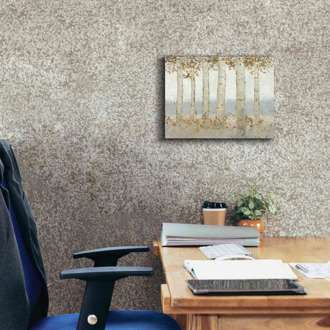 Image of 'Magnificent Birch Grove' by James Wiens, Canvas Wall Art,16 x 12