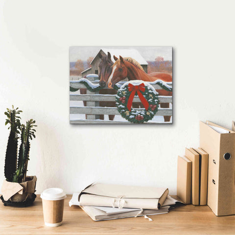 Image of 'Christmas in the Heartland II' by James Wiens, Canvas Wall Art,16 x 12